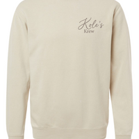 SCRIPT KOLE'S KREW INDEPENDENT PIGMENT-DYED CREWNECK | KREW26