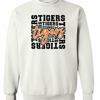 YOUTH/ADULT Tigers Block Gildan Crewneck Sweatshirt | OCCS