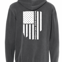 Flag Imprint Independent Hooded Sweatshirt | BONESTROO23
