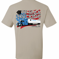 TRUCK + FLAG JERZEES DRI-POWER T-SHIRT (YOUTH/ADULT) | TESLAA