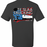 TRUCK + FLAG JERZEES DRI-POWER T-SHIRT (YOUTH/ADULT) | TESLAA