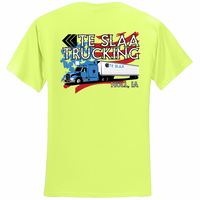 TRUCK + FLAG JERZEES DRI-POWER T-SHIRT (YOUTH/ADULT) | TESLAA