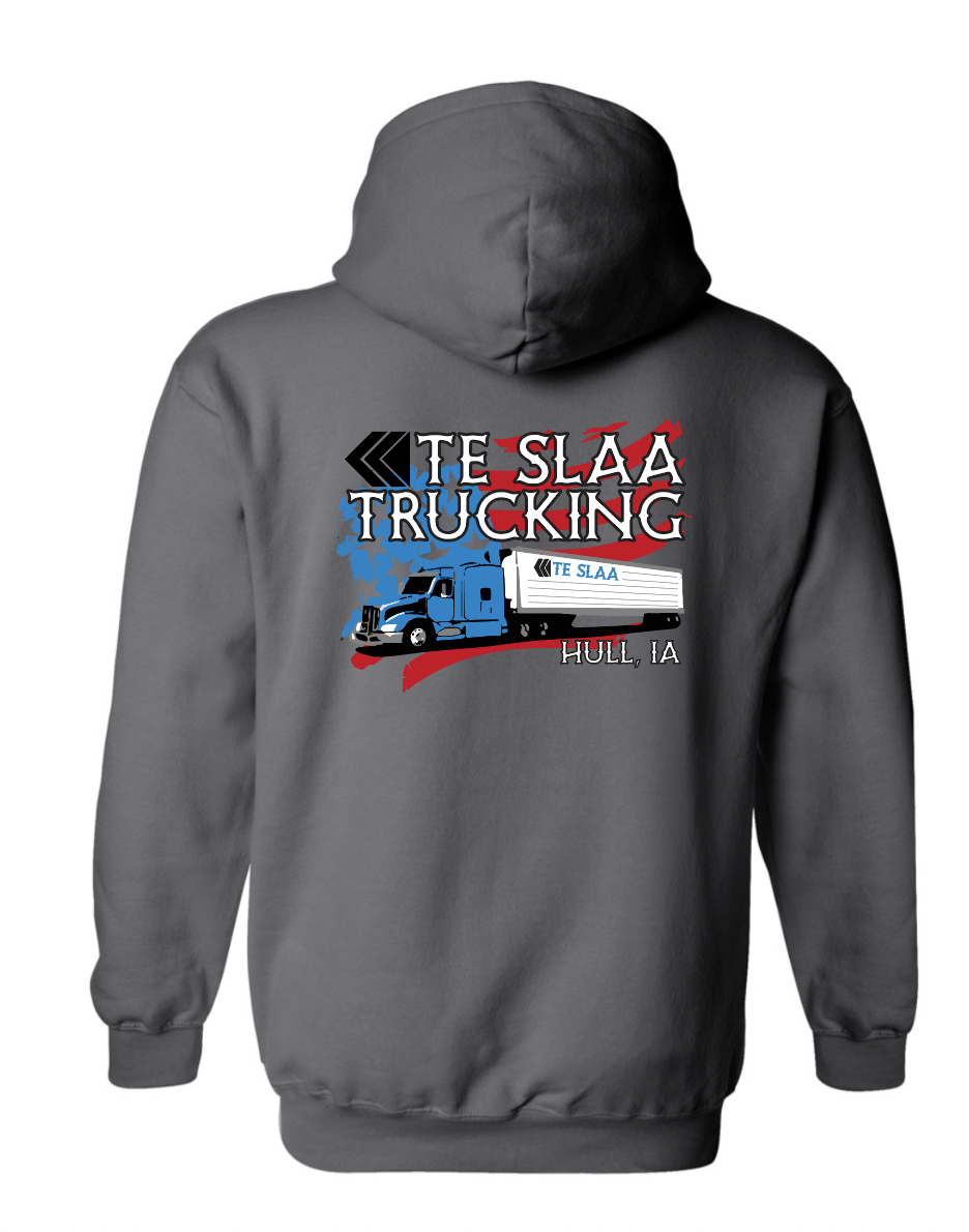 TRUCK + FLAG GILDAN HOODIE (YOUTH/ADULT) | TESLAA