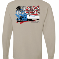 TRUCK + FLAG JERZEES LONG SLEEVE (YOUTH/ADULT) | TESLAA