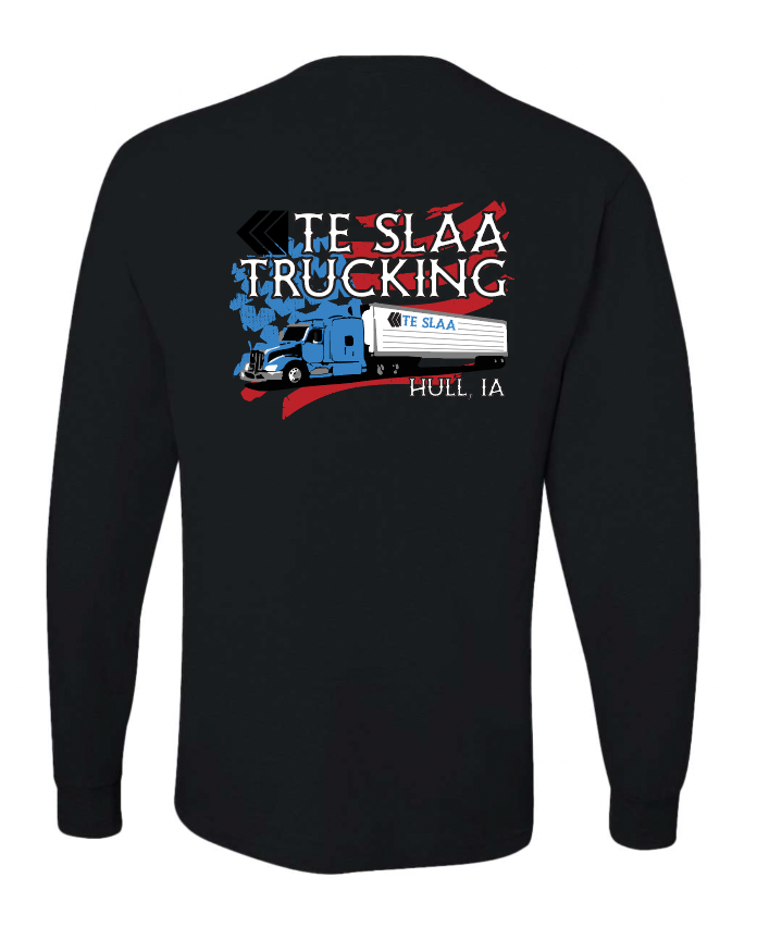 TRUCK + FLAG JERZEES LONG SLEEVE (YOUTH/ADULT) | TESLAA