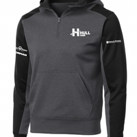 HULL COOP SPORT-TEK COLORBLOCK 1/2-ZIP HOODED SWEATSHIRT | COOP