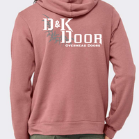 D&K DOOR Bella Hooded Sweatshirt (Dark Grey, Light Grey, Red)