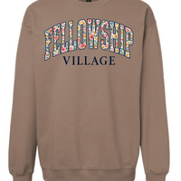 FLORAL FELLOWSHIP VILLAGE GILDAN MIDWEIGHT CREWNECK | FV26
