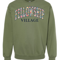 FLORAL FELLOWSHIP VILLAGE GILDAN MIDWEIGHT CREWNECK | FV26