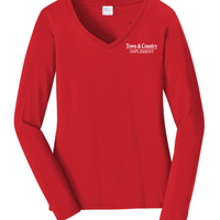 TOWN & COUNTRY WOMEN'S LONG SLEEVE FAN FAVORITE VNECK LONG SLEEVE | TCIMP