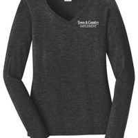 TOWN & COUNTRY WOMEN'S LONG SLEEVE FAN FAVORITE VNECK LONG SLEEVE | TCIMP