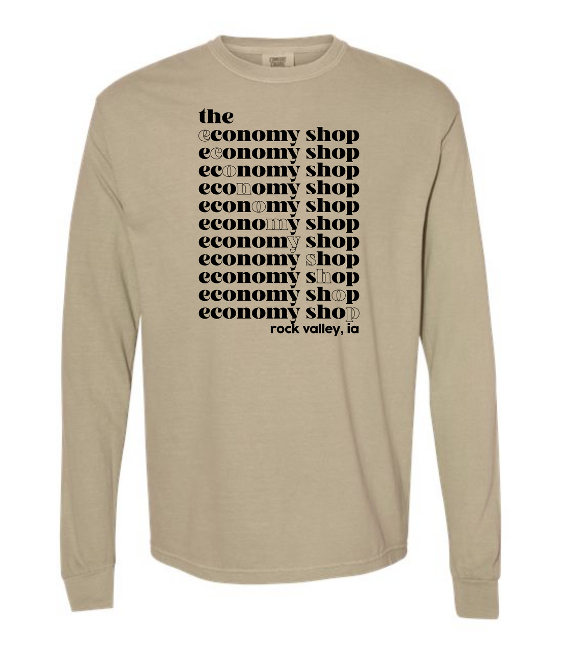 ECONOMY SHOP RV ADULT COMFORT COLORS LONG SLEEVE T-SHIRT | TES