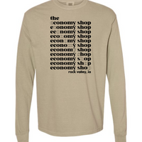ECONOMY SHOP RV ADULT COMFORT COLORS LONG SLEEVE T-SHIRT | TES