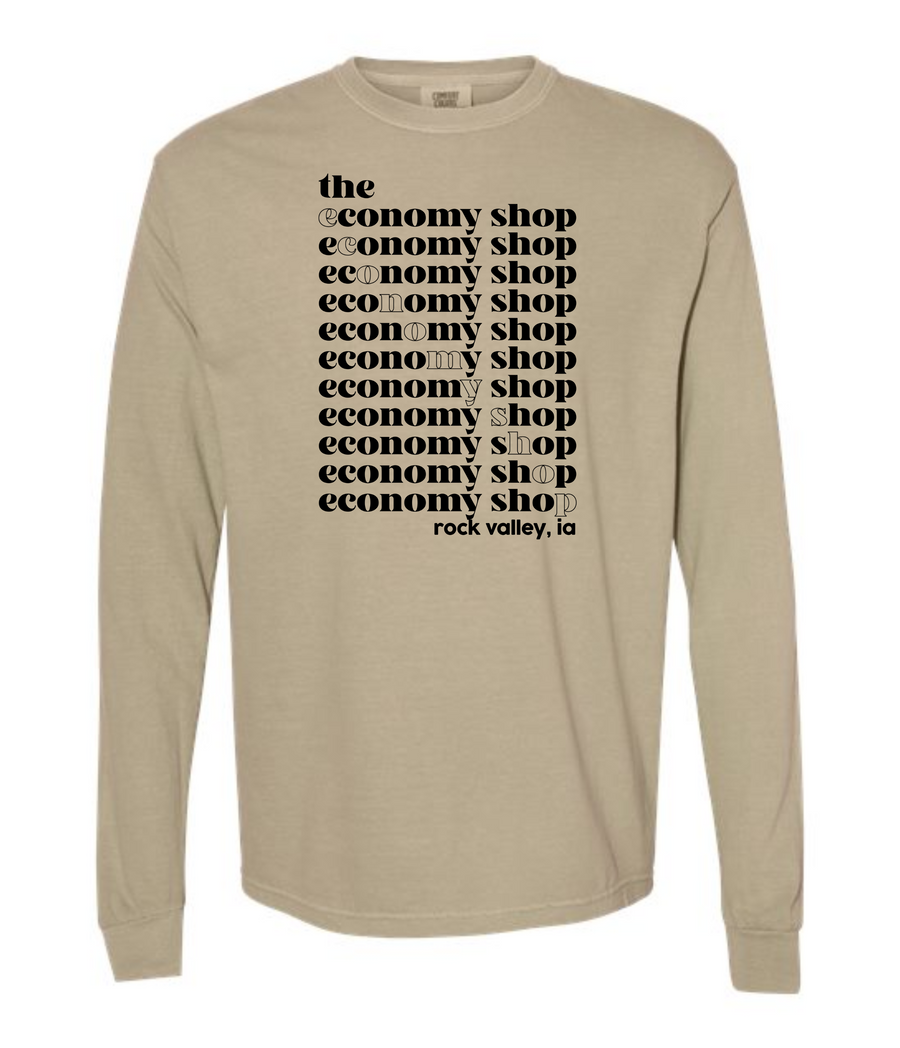 ECONOMY SHOP RV ADULT COMFORT COLORS LONG SLEEVE T-SHIRT | TES