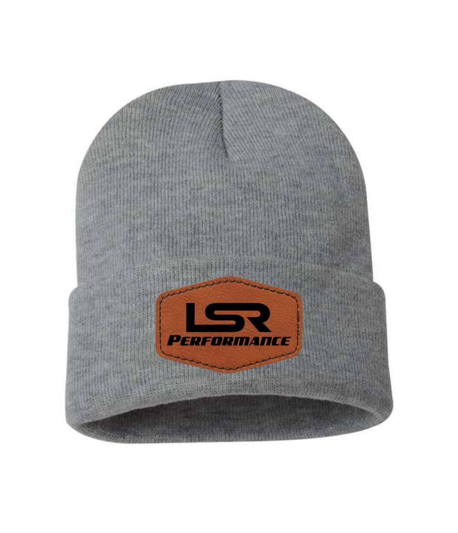 LSR LEATHER PATCH SOLID CUFF BEANIE | LSR