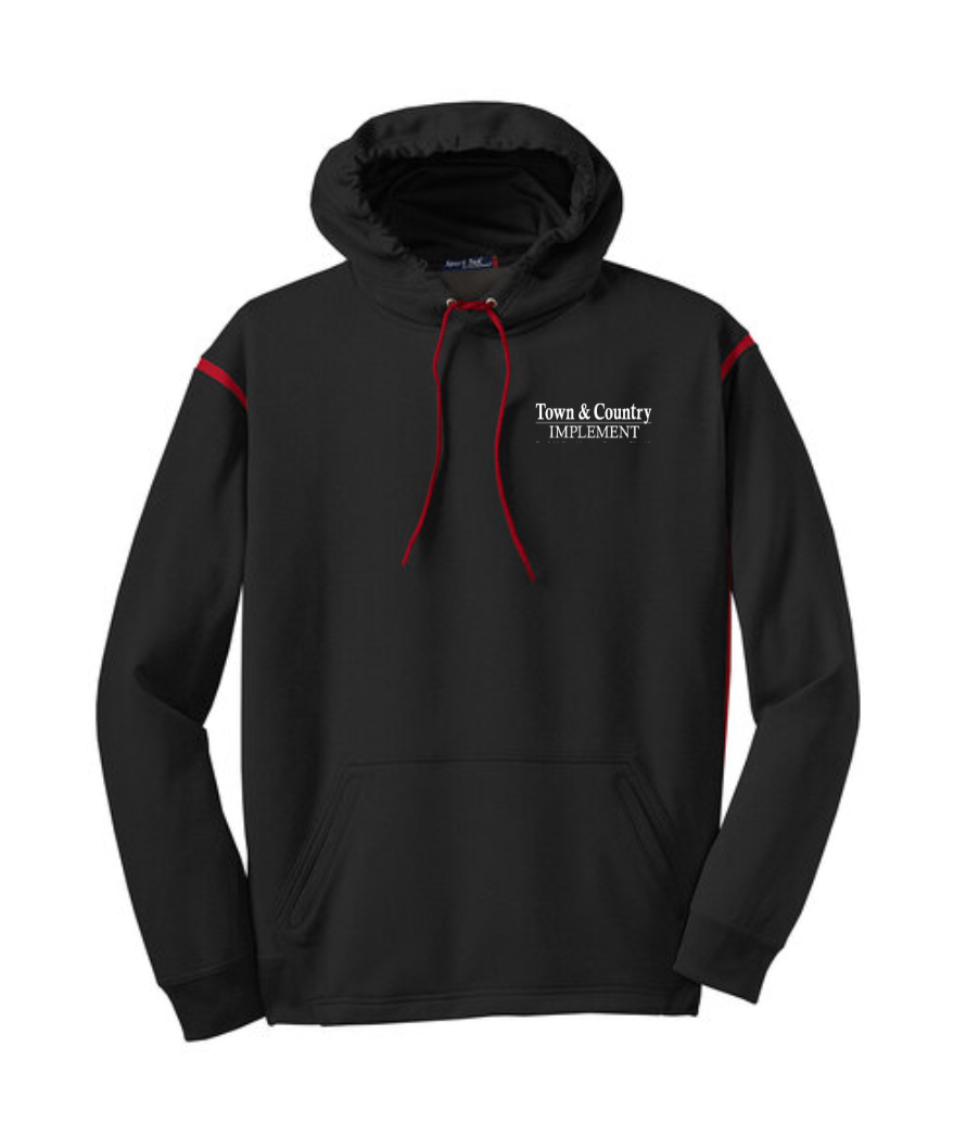 TOWN & COUNTRY SPORT-TEK COLORBLOCK HOODIE | TCIMP