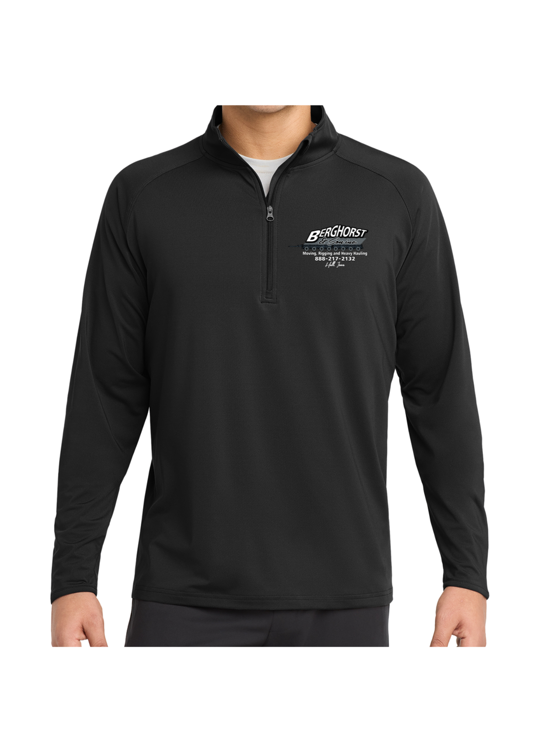 BERGHORST SPORT TEK SPORT WICK 1/4 ZIP PULLOVER | BERG