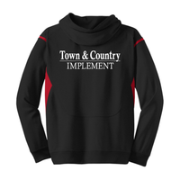 TOWN & COUNTRY SPORT-TEK COLORBLOCK HOODIE | TCIMP