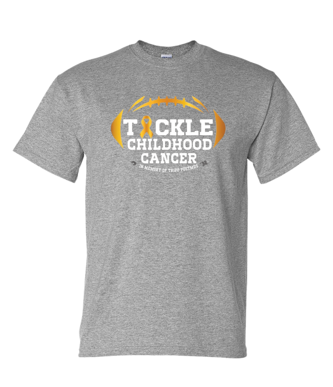 TACKLE CHILDHOOD CANCER YOUTH/ADULT GILDAN TEE | 32