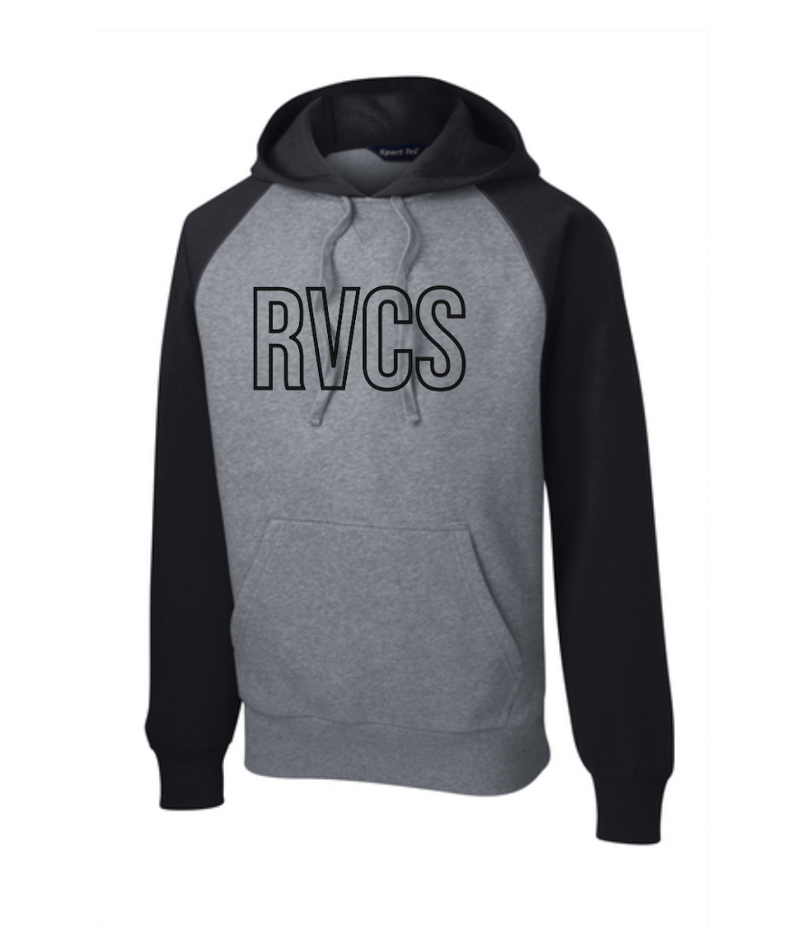 BLOCK RVCS SPORT-TEK RAGLAN HOODIE (ADULT) | RV25