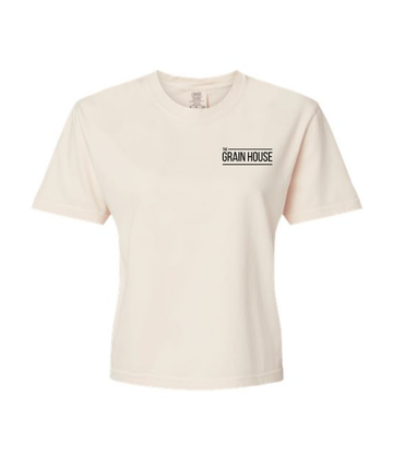 THE GRAIN HOUSE COMFORT COLORS CROP BOXY TEE | GRAIN