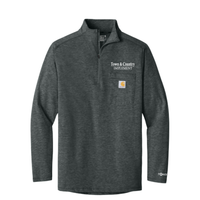 TOWN & COUNTRY CARHARTT FORCE 1/4 ZIP LONG SLEEVE T-SHIRT | TCIMP