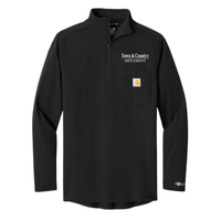 TOWN & COUNTRY CARHARTT FORCE 1/4 ZIP LONG SLEEVE T-SHIRT | TCIMP