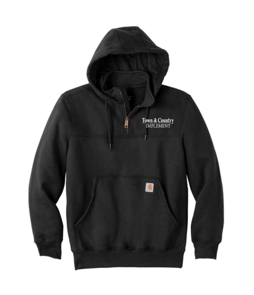 TOWN & COUNTRY CARHARTT HOODED MOCK NECK 1/4 ZIP (ADULT) | TCIMP