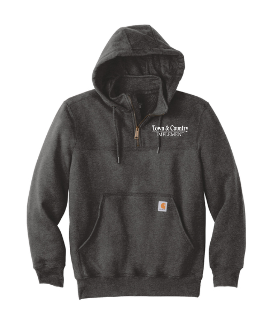 TOWN & COUNTRY CARHARTT HOODED MOCK NECK 1/4 ZIP (ADULT) | TCIMP