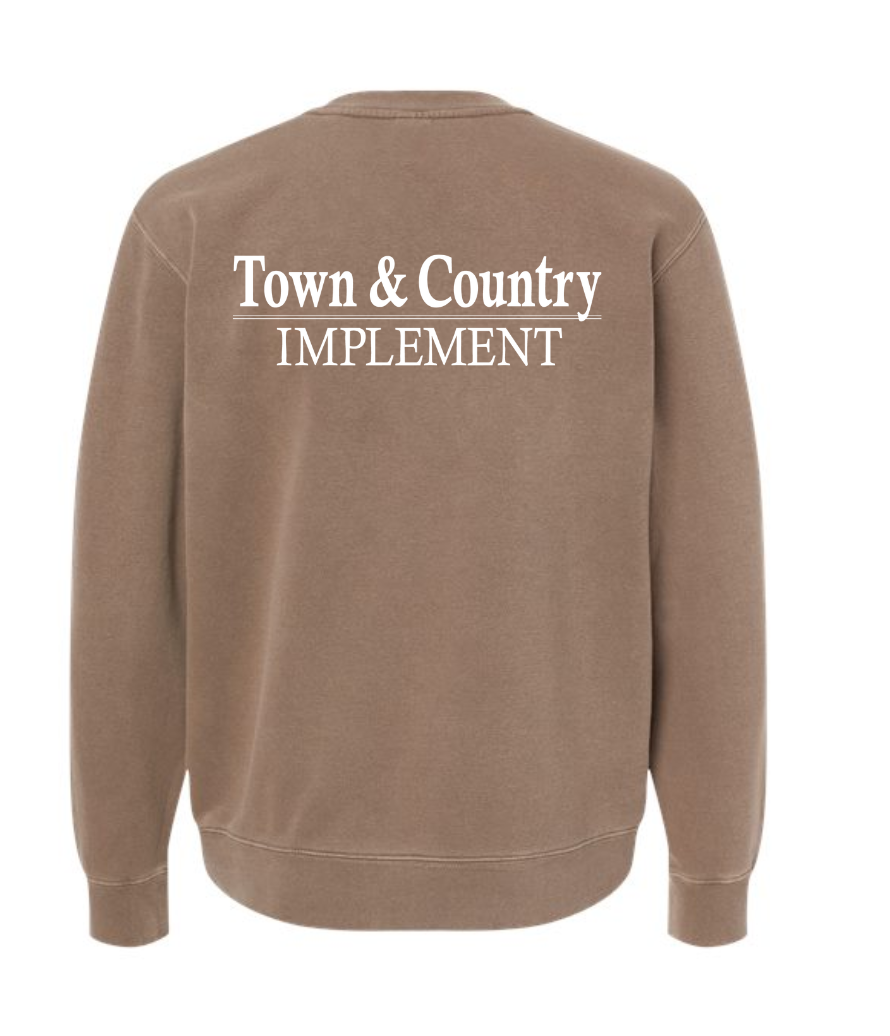 TOWN & COUNTRY INDEPENDENT PIGMENT-DYED CREWNECK | TCIMP