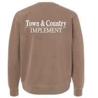 TOWN & COUNTRY INDEPENDENT PIGMENT-DYED CREWNECK | TCIMP