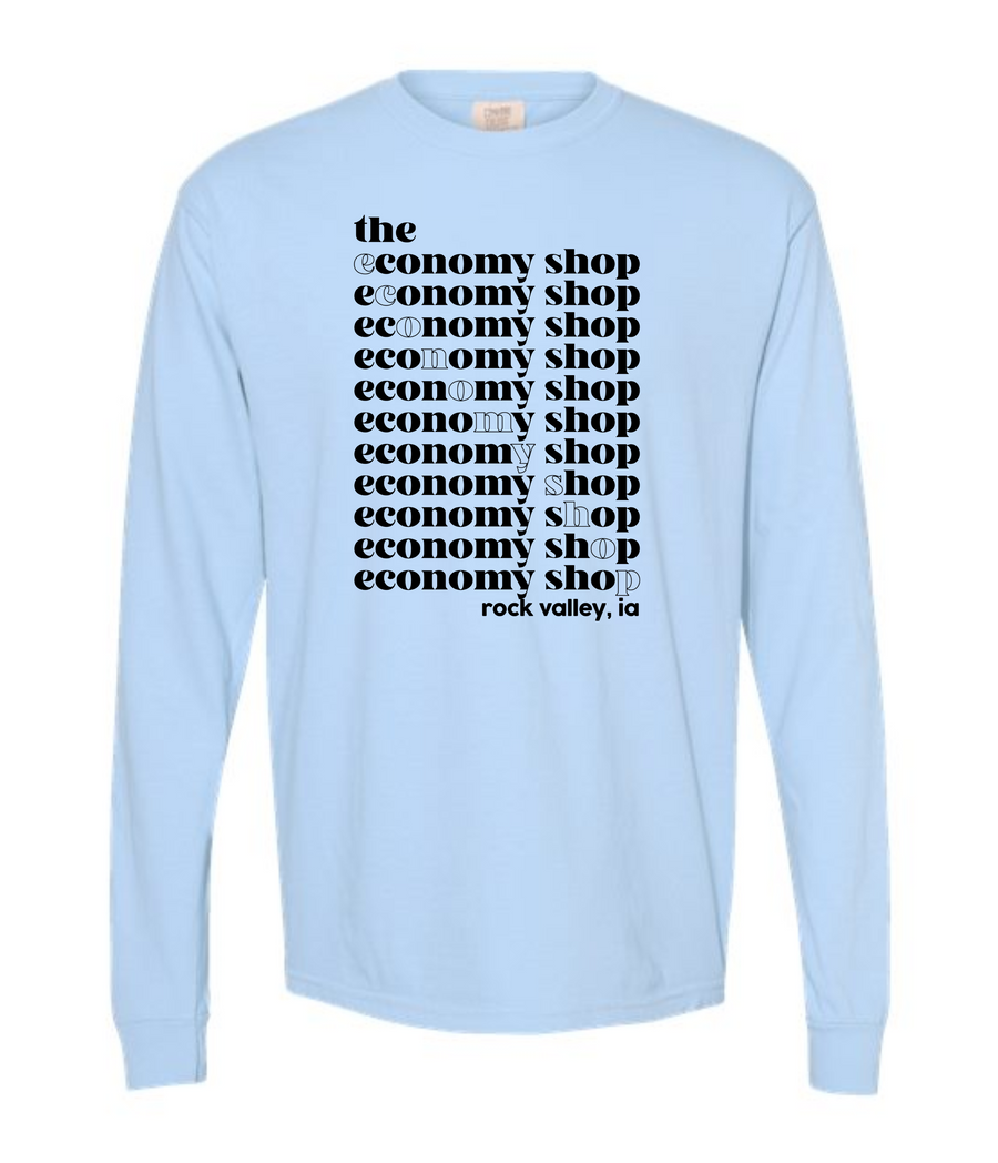 ECONOMY SHOP RV ADULT COMFORT COLORS LONG SLEEVE T-SHIRT | TES