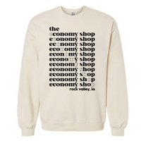ECONOMY SHOP RV ADULT GILDAN MIDWEIGHT CREWNECK | TES