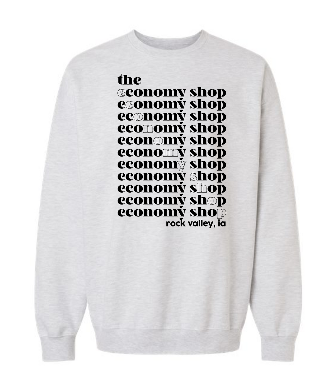 ECONOMY SHOP RV ADULT GILDAN MIDWEIGHT CREWNECK | TES
