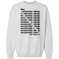 ECONOMY SHOP RV ADULT GILDAN MIDWEIGHT CREWNECK | TES