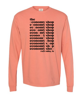 ECONOMY SHOP RV ADULT COMFORT COLORS LONG SLEEVE T-SHIRT | TES