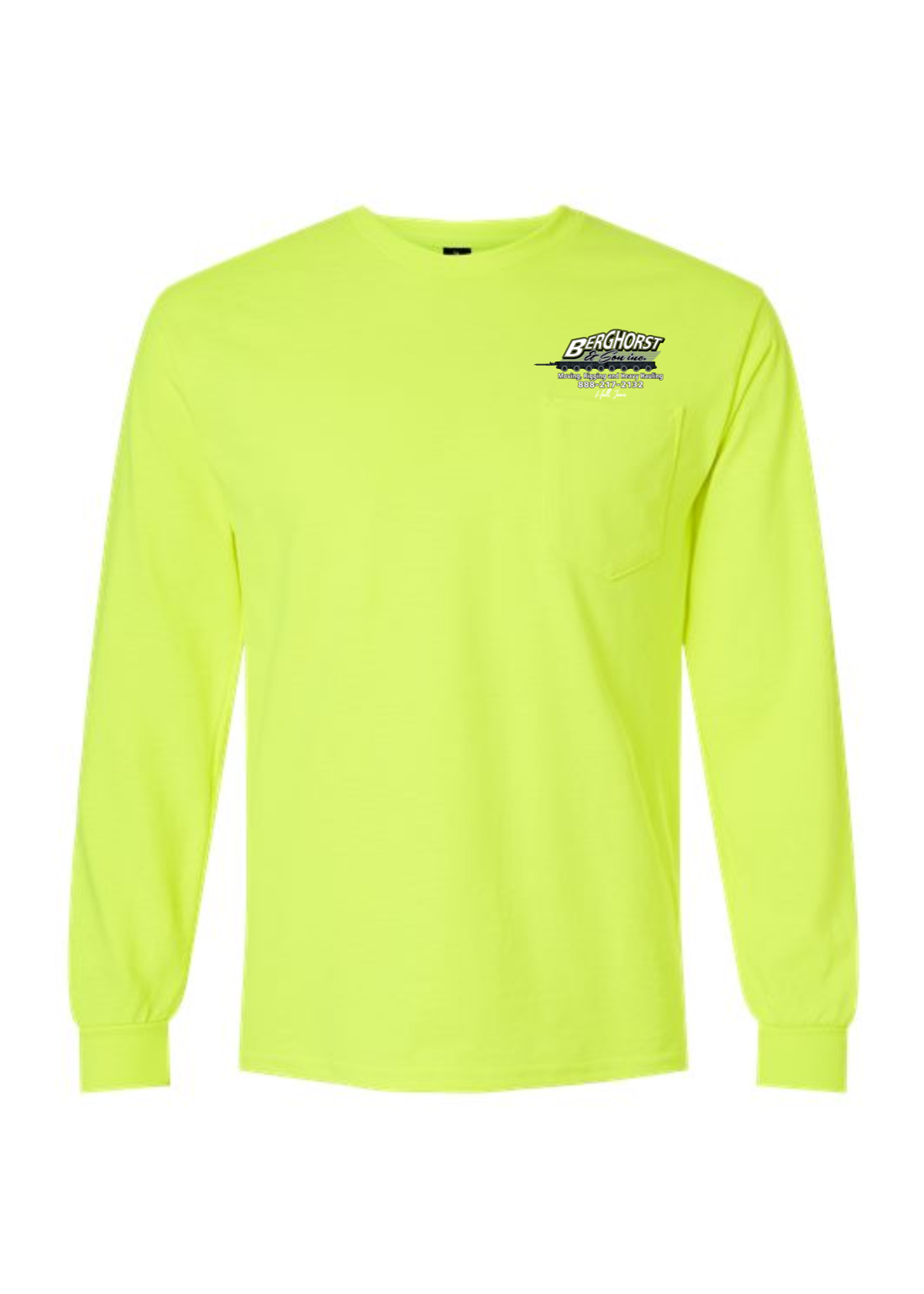 BERGHORST GILDAN LONG SLEEVE POCKET TSHIRT | BERG