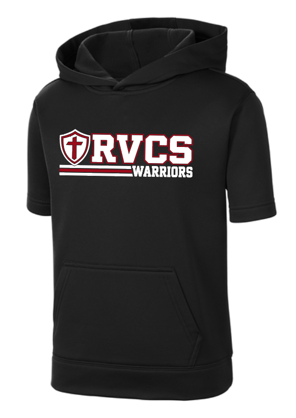 RV LINES SPORT-TEK YOUTH SPORT-WICK FLEECE SHORT SLEEVE HOODED PULLOVER | RV26