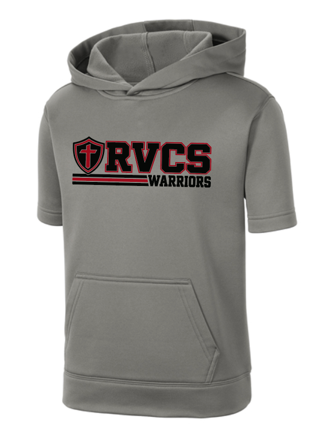 RV LINES SPORT-TEK YOUTH SPORT-WICK FLEECE SHORT SLEEVE HOODED PULLOVER | RV26