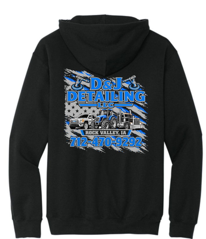 D & J DETAILING ADULT GILDAN SOFTSTYLE MIDWEIGHT HOODIE | DJ2026