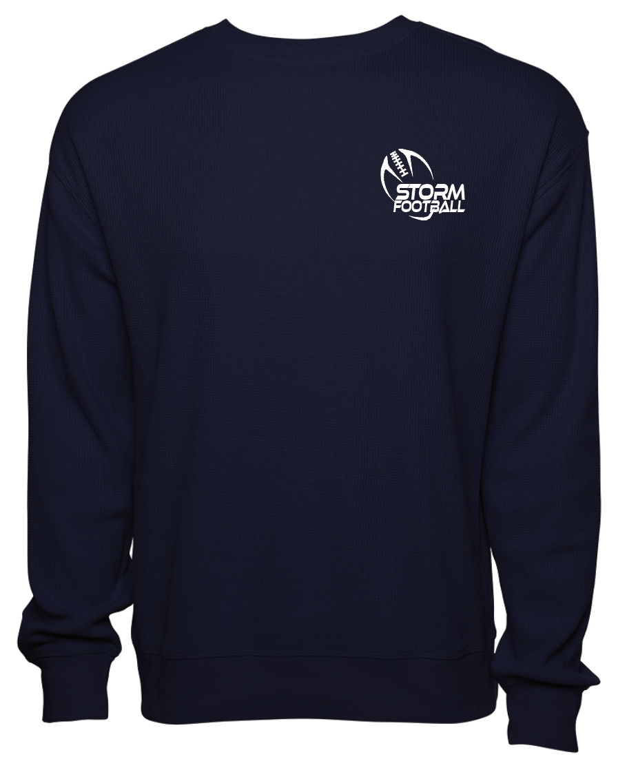 Storm Football | Waffle Crewneck Adult Sweatshirt | STORMFB23