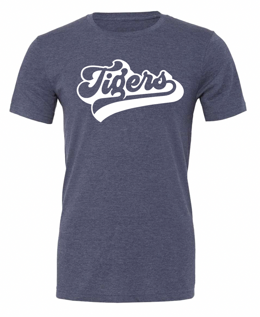 ADULT Tigers Script Bella+Canvas Short Sleeve Tee | OCCS