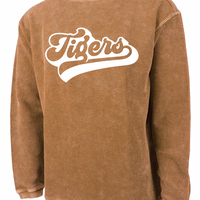 ADULT Tigers Script Ribbed Crewneck Sweatshirt | OCCS