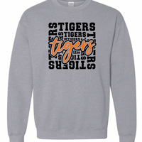 YOUTH/ADULT Tigers Block Gildan Crewneck Sweatshirt | OCCS