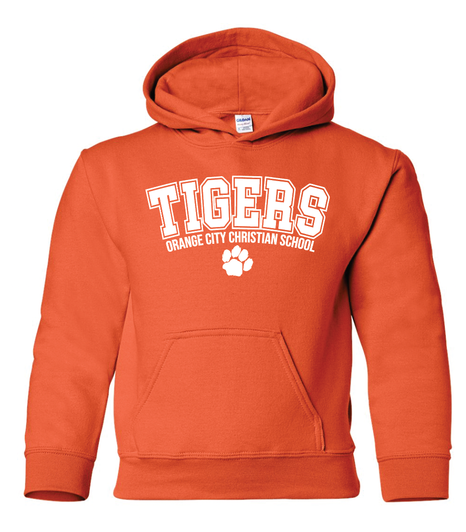 YOUTH Tigers Paw Gildan Hoodie | OCCS