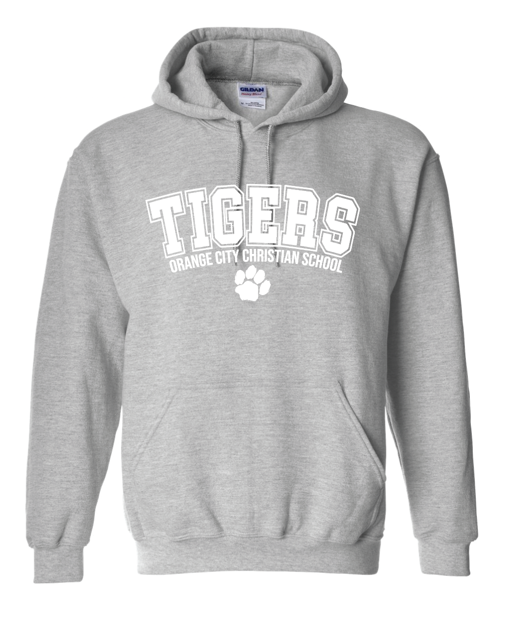 ADULT Tigers Paw Gildan Hooded Sweatshirt | OCCS