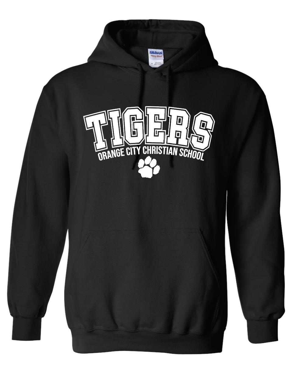 ADULT Tigers Paw Gildan Hooded Sweatshirt | OCCS