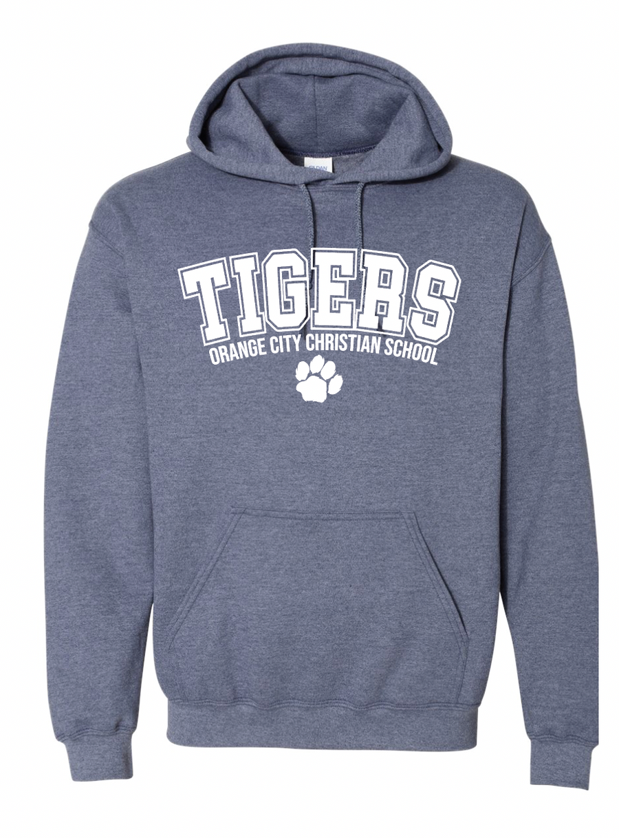 ADULT Tigers Paw Gildan Hooded Sweatshirt | OCCS