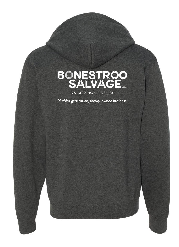 Bonestroo Logo Jerzees Full-Zip Sweatshirt | BONESTROO23