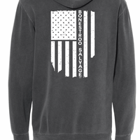 Flag Imprint Independent Crewneck Sweatshirt | BONESTROO23